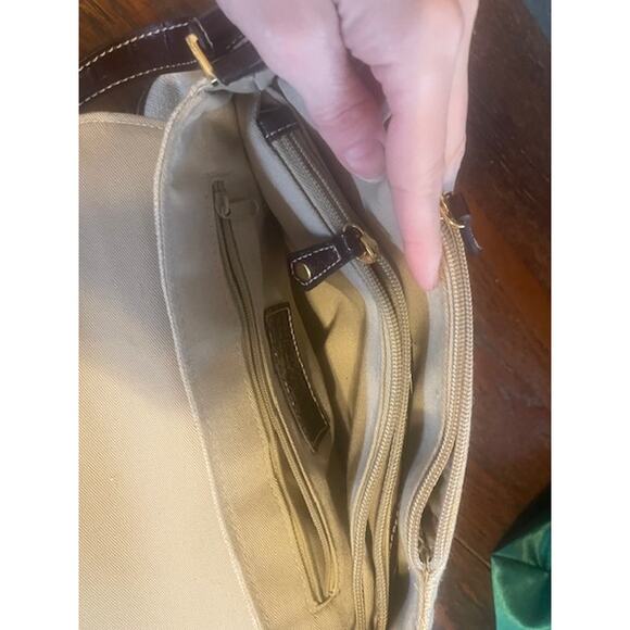 Vintage‎ Etienne Aigner Purse Canvas and Leather Shoulder Bag - Picture 9 of 10